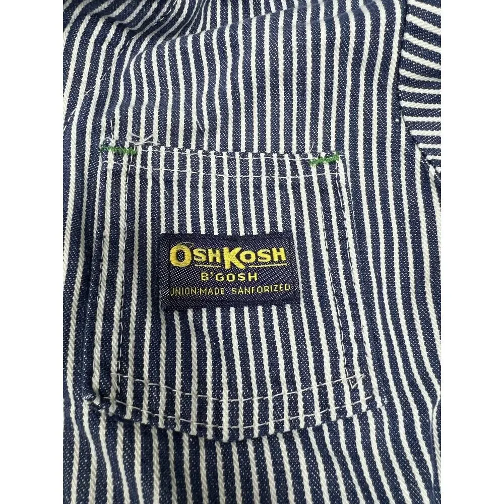 Vintage Child OshKosh B'Gosh Striped Sanforized Union Made Coveralls